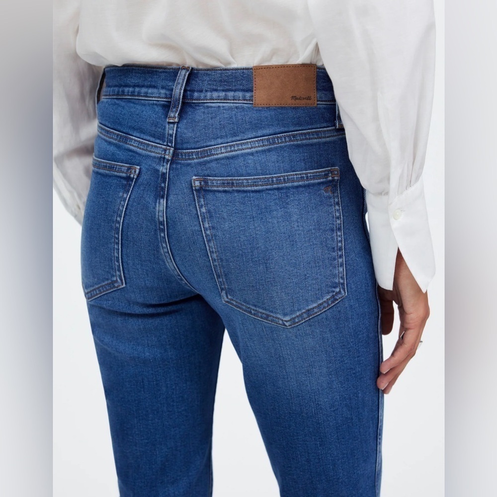 Madewell Stovepipe Jeans in Harsdale Wash Slim Stretch High Rise Denim 27 - Picture 5 of 15